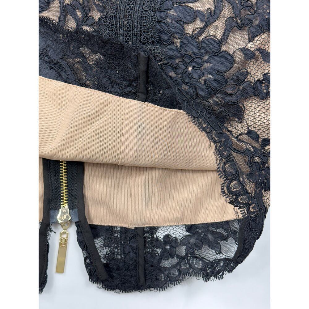 Bronx & Banco Madeleine Noir black lace embroidered midi dress NWOT Sz 6 - Picture 9 of 14